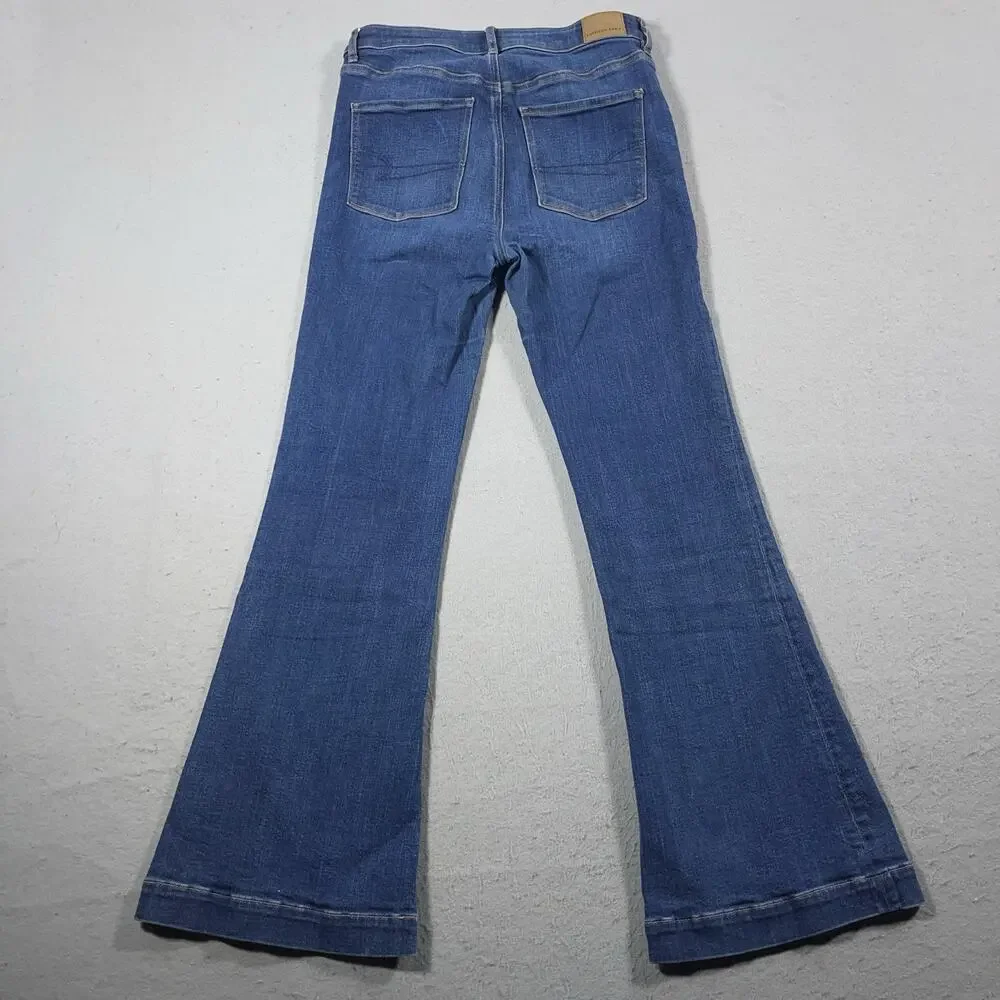 American Eagle Outfitters Women's Blue Flare Jeans